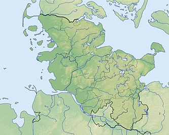 Reliefkarte: Schleswig-Holstein