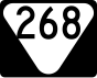 State Route 268 маркер