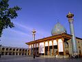 عکس از امامزاده شاه چراغ در شهر شیراز از اماکن متبرکه و مورد احترام شیعیان