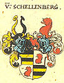 Gemehrtes Wappen derer von Schellenberg, Siebmachers Wappenbuch von 1609