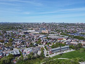 Aerial view of Silverthorn from Harwood, York in 2024