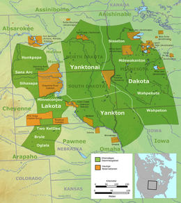 Repubblica di Lakota - Mappa