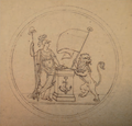 Sketch (1796) for a new seal of the Batavian Republic.