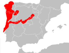 Mapa de distribución de Sorex granarius Furafollas ibérico