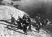 Soviet marines landing on the west bank of the Volga River Soviet marines-in the battle of stalingrad volga banks.jpg
