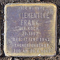 Stolperstein für Klementine Frank (Eichendorffstraße 43)