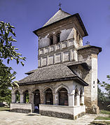 Front view of Strehaia Monastery