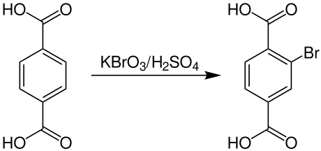 Synthese von Bromterephthalsäure ausgehend von Terephthalsäure