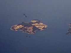 男鹿島を空撮（2023年）