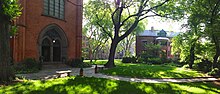 The interior "Close" of The General Theological Seminary in the summer The Close of The General Theological Seminary.jpg