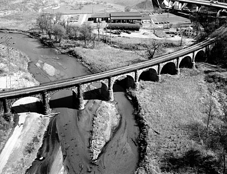Thomas Viaduct, Elkridge, Maryland, 1977.