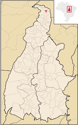 Localização de Axixá do Tocantins no Tocantins