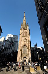 Die Trinity Church ist eine der bekanntesten Kirchen in New York.