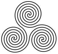 Neolithische Dreifach-Spirale