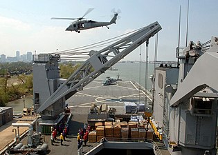 USS Tortuga utanför New Orleans efter orkanen Katrina, 10 september 2005.