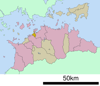 宇多津町位置図