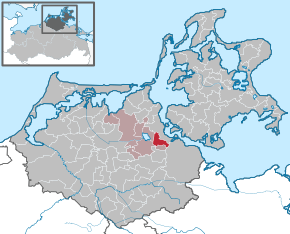 Poziția localității Wendorf