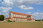 Vue nord-ouest de l'abbatiale.