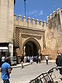 Een ingang van de mellah in Fez, 2019.
