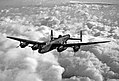 Avro Lancaster smago bumbvedēju plaši izmantoja Vācijas stratēģiskās bombardēšanas laikā.