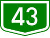 Main road 43 shield