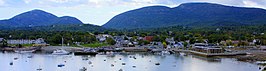 Bar Harbor gezien vanaf Bar Island