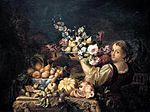 Девушка, несущая плоды. Между 1669 и 1675. Холст, масло. Частное собрание