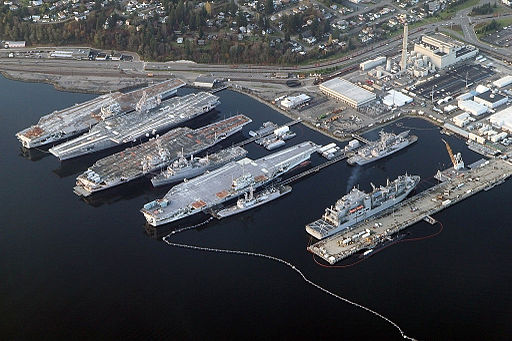 Aerial Bremerton Shipyard November 2012