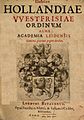 Illustrium Hollandiae Westfrisiae ordinum alma academia Leidensis, 1614