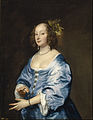 Mary Ruthven, Lady van Dyck (Die Frau des Künstlers, um 1640), 104 × 81 cm, Prado, Madrid.
