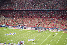 Arizona Stadium has a total capacity of 55,675. Arizona Stadium East Side.jpg