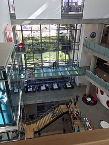 Austin Public Library provides new technology, VR, 3D printer, etc for residents of Austin, Texas Austin Texas public library interior from 6th floor elevators.jpg