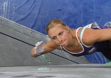 Katharina Saurwein na SP 2012 v boulderingu, Mnichov