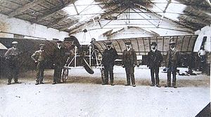 Andrew Blain Baird and Aviation Team circa 1910.