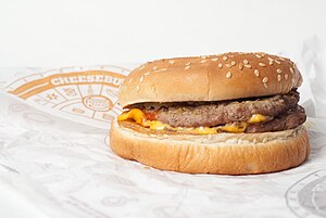 The Buck Double, a cheeseburger from Burger King.