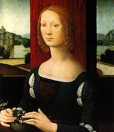 Portrait de Caterina Sforza, 1480-1481 Pinacothèque de Forlì.