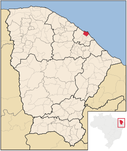 Location of Fortaleza