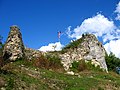 Burg Cetin nach Besteigung des Burghügels