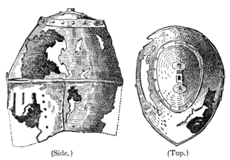Figs. 584 and 585.—The "Linz" Pot-Helmet.
