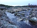 Zusammenfluss von Abhainn Dubh (von rechts) und einem unbenannten Bach