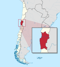 Map of Coquimbo Region