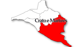 Localização no município do Crato