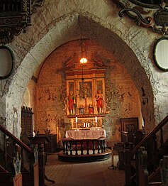 Interior view of the church