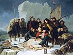 September 2022: Christiaan Julius Lodewijk Portman: Der Tod des Willem Barentsz (Gemälde, 1836)