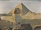 Great Pyramid and Great Sphinx of Giza, from The Archives of the Planet