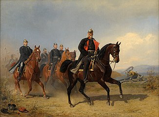 Wilhelm I în drum spre o inspecţie pe front, 1872