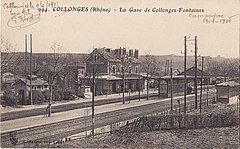 COLONGES - La gare de Collonges-Fontaine