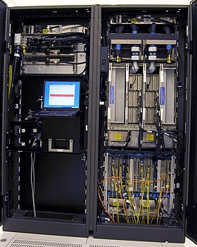 Inside an IBM System z9 mainframe IBM System Z9 (type 2094 inside).jpg