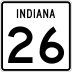 State Road 26 marker