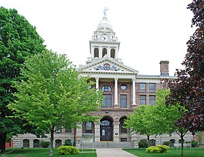 Das Ionia County Courthouse in Ionia, gelistet im NRHP